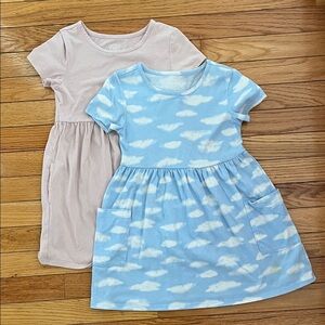 Wonder Nation Blue Cloud and Pink Dress Set
